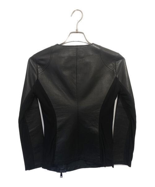 EMPORIO ARMANI（エンポリオ アルマーニ）EMPORIO ARMANI (エンポリオ アルマーニ) レザージャケット ブラック サイズ:38の古着・服飾アイテム