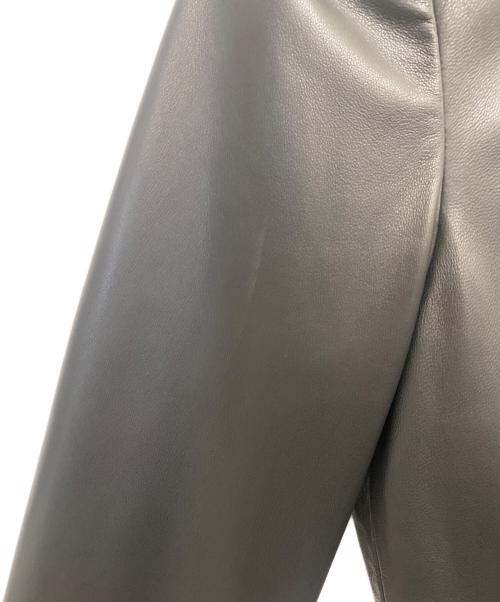 EMPORIO ARMANI（エンポリオ アルマーニ）EMPORIO ARMANI (エンポリオ アルマーニ) レザージャケット ブラック サイズ:36の古着・服飾アイテム