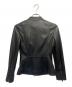 EMPORIO ARMANI (エンポリオ アルマーニ) レザージャケット ブラック サイズ:36：20000円