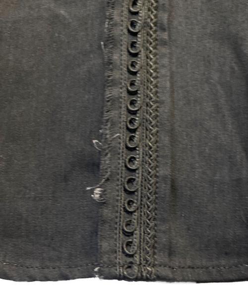 Saint Laurent Paris（サンローランパリ）Saint Laurent Paris (サンローランパリ) Russian Embroidery Denim Shirt/ロシアン エンブロイダリー デニムシャツ ブラック サイズ:XSの古着・服飾アイテム
