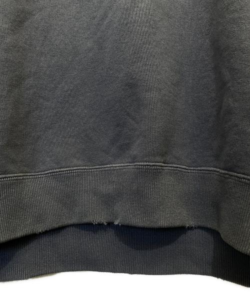 PRADA（プラダ）PRADA (プラダ) カレッジロゴ風 ヴィンテージ加工 コットンフリース フーディー ネイビー サイズ:XLの古着・服飾アイテム