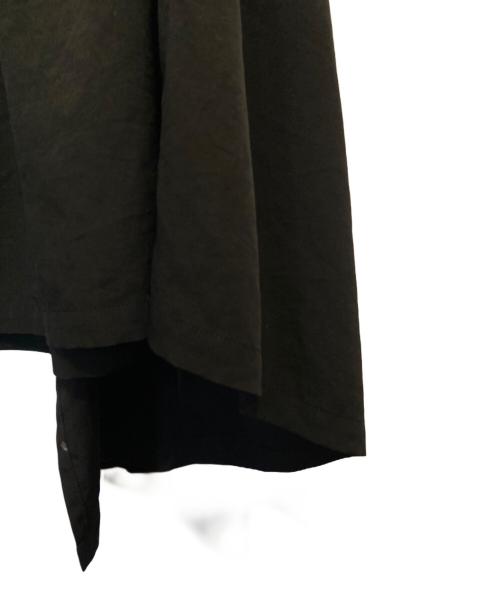 Y's（ワイズ）Y's (ワイズ) フリルロングスカート ブラック サイズ:2の古着・服飾アイテム