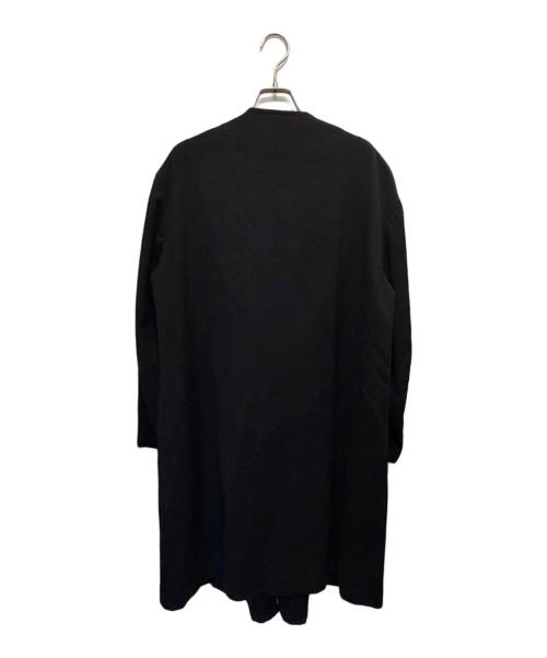 Y's（ワイズ）Y's (ワイズ) ノーカラーラップコート ブラック サイズ:1の古着・服飾アイテム