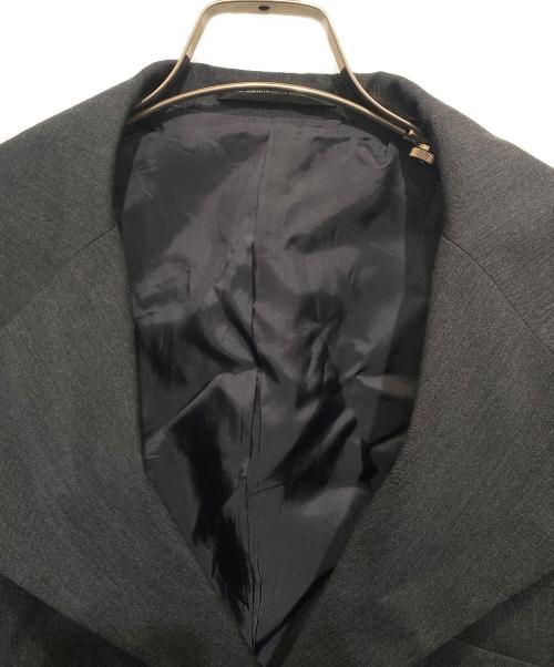 Y's（ワイズ）Y's (ワイズ) WOOL GABARDINE WIDE COLLAR JACKET グレー サイズ:2の古着・服飾アイテム