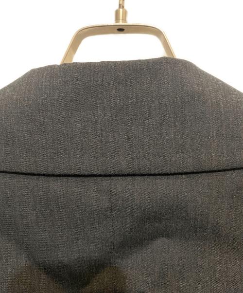 Y's（ワイズ）Y's (ワイズ) WOOL GABARDINE WIDE COLLAR JACKET グレー サイズ:2の古着・服飾アイテム