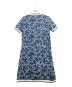 CHANEL (シャネル) CHANEL COCO Mark Dress P60683K46389 cotton Navy White/ココ カメリア ニットワンピース ブルー×ホワイト サイズ:36：170000円