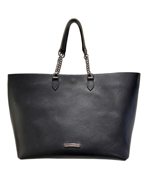 CHROME HEARTS（クロムハーツ）CHROME HEARTS (クロムハーツ) Shandy Chain Handle Leather Tote Bag ブラックの古着・服飾アイテム