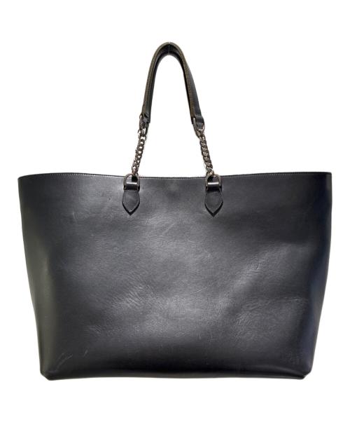 CHROME HEARTS（クロムハーツ）CHROME HEARTS (クロムハーツ) Shandy Chain Handle Leather Tote Bag ブラックの古着・服飾アイテム