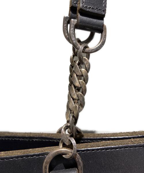 CHROME HEARTS（クロムハーツ）CHROME HEARTS (クロムハーツ) Shandy Chain Handle Leather Tote Bag ブラックの古着・服飾アイテム