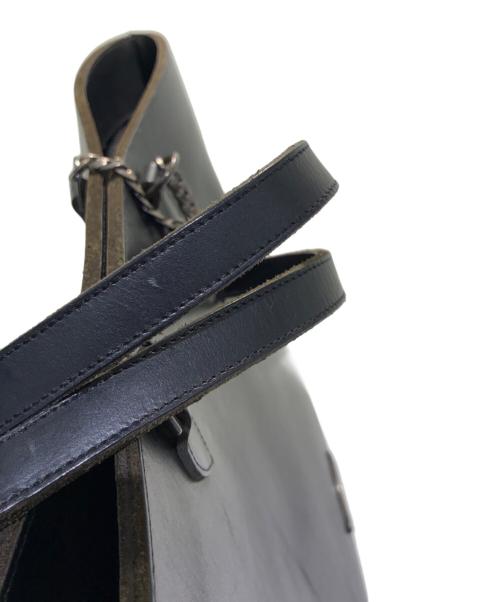 CHROME HEARTS（クロムハーツ）CHROME HEARTS (クロムハーツ) Shandy Chain Handle Leather Tote Bag ブラックの古着・服飾アイテム