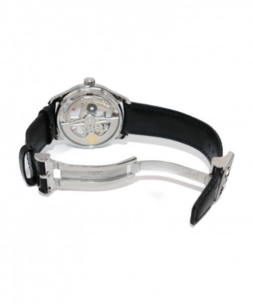 IWC（アイダブリューシー）IWC (アイダブリューシー) ポルトギーゼ・オートマティック腕時計 ホワイト  IW500705 自動巻き レザーの古着・服飾アイテム
