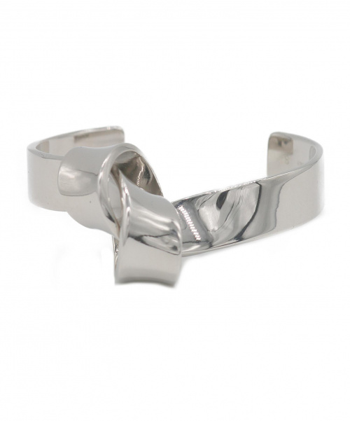 CELINE（セリーヌ）CELINE (セリーヌ) ブレスレット シルバー サイズ:S Knot Flat Braceletの古着・服飾アイテム