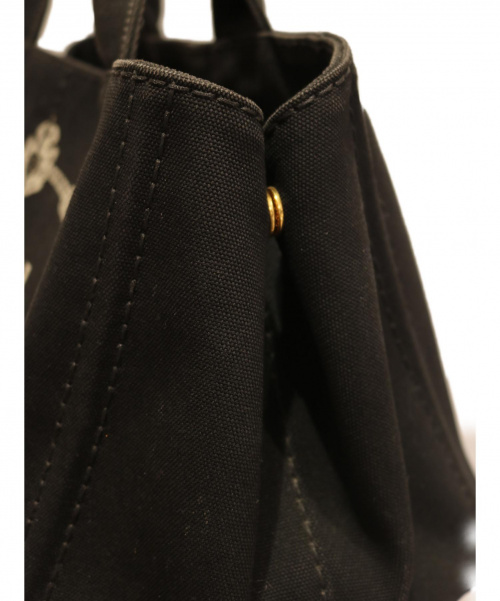 PRADA（プラダ）PRADA (プラダ) 2WAYショルダーバッグ/カナパ ブラックの古着・服飾アイテム