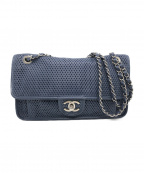 CHANELシャネル）の古着「メッシュチェーンショルダーバッグ」｜ブルー