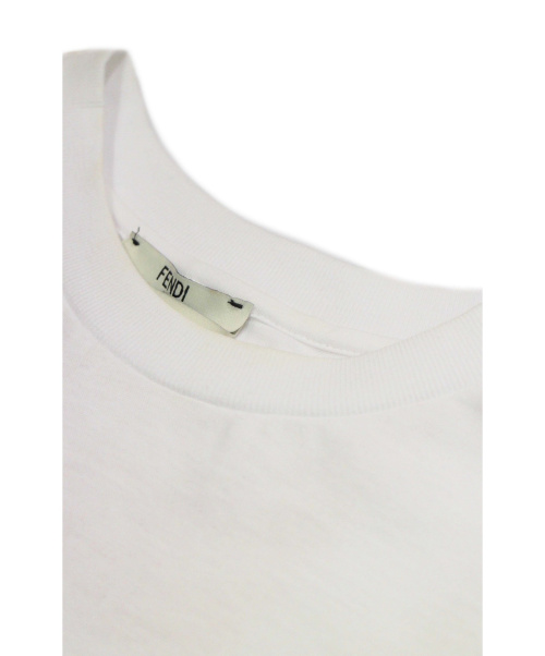 FENDI（フェンディ）FENDI (フェンディ) レインボウスパンコールTシャツ ホワイト サイズ:XSの古着・服飾アイテム