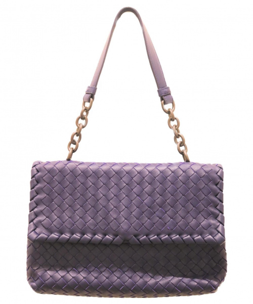 BOTTEGA VENETA（ボッテガベネタ）BOTTEGA VENETA (ボッテガヴェネタ) ショルダーバッグ パープルの古着・服飾アイテム