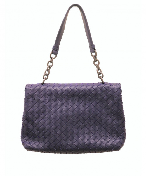 BOTTEGA VENETA（ボッテガベネタ）BOTTEGA VENETA (ボッテガヴェネタ) ショルダーバッグ パープルの古着・服飾アイテム