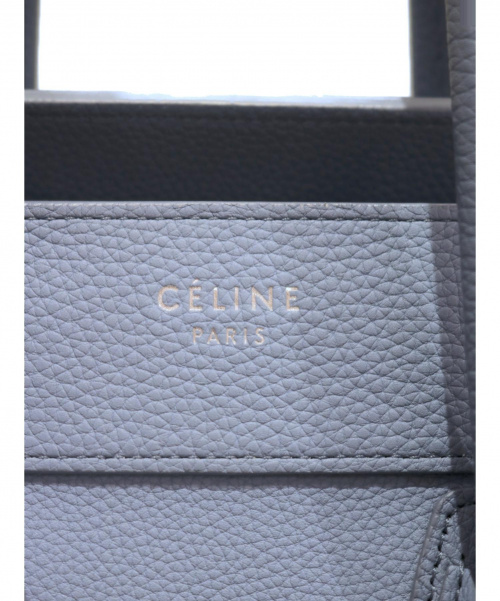 CELINE（セリーヌ）CELINE (セリーヌ) ハンドバッグ/ラゲージマイクロシッョパー ペールブルーの古着・服飾アイテム