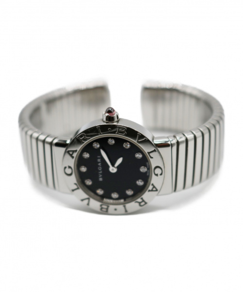 BVLGARI（ブルガリ）BVLGARI (ブルガリ) トゥボガス ブラック サイズ:26mm  BBL262TS 12P ダイヤの古着・服飾アイテム