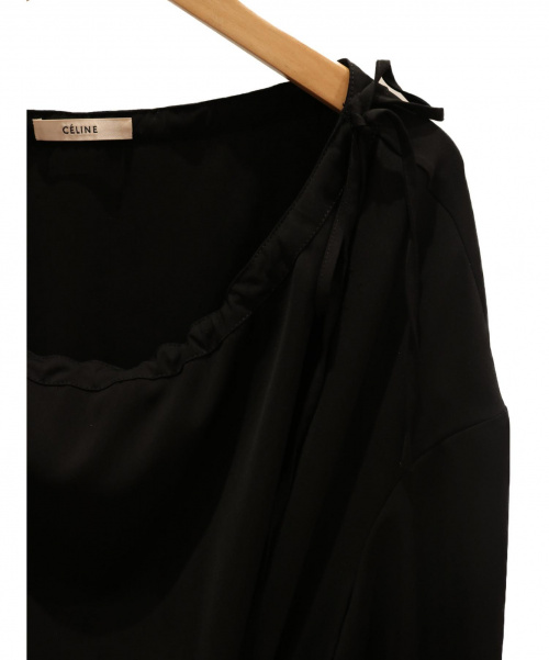 CELINE（セリーヌ）CELINE (セリーヌ) 17AW/フレアワンピース ブラック サイズ:38の古着・服飾アイテム