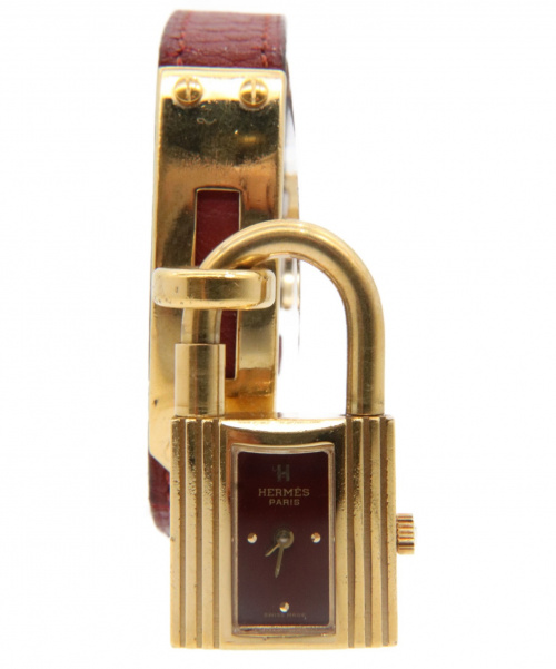 HERMES（エルメス）HERMES (エルメス) ケリーウォッチ ブラウン サイズ:- ケリー クォーツ 動作確認済み レザーの古着・服飾アイテム