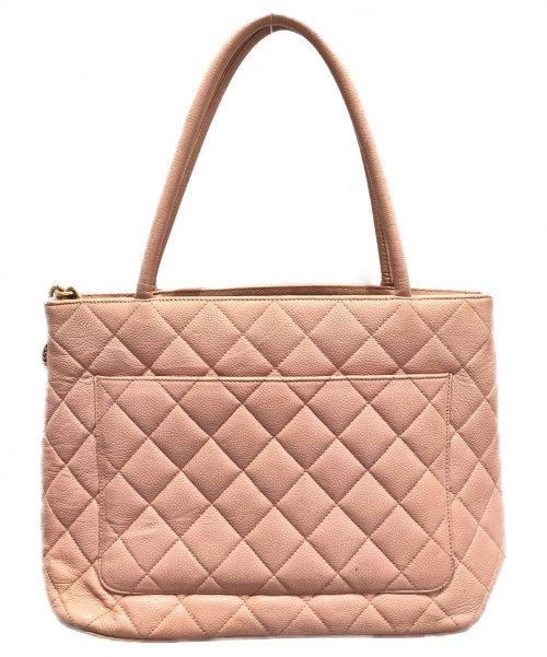 CHANEL（シャネル）CHANEL (シャネル) 復刻トートバッグ ピンク サイズ:- キャビアスキンの古着・服飾アイテム