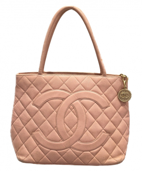 CHANEL（シャネル）CHANEL (シャネル) 復刻トートバッグ ピンク サイズ:- キャビアスキンの古着・服飾アイテム