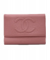 CHANEL（シャネル）の古着「3つ折り財布」｜ピンク