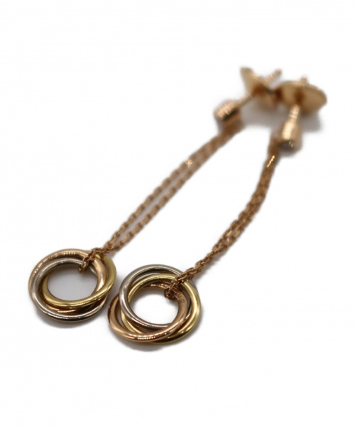 Cartier（カルティエ）Cartier (カルティエ) トリニティピアス サイズ:- K18 ダイヤモンドの古着・服飾アイテム