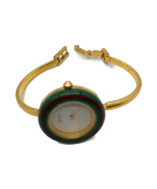GUCCI（グッチ）GUCCI (グッチ) 12色チェンジベゼル ホワイト サイズ:S  11/12.2 クォーツ サイズSの古着・服飾アイテム