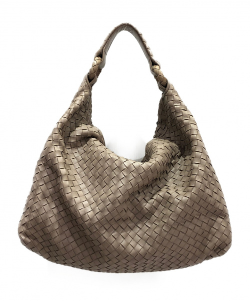 BOTTEGA VENETA（ボッテガベネタ）BOTTEGA VENETA (ボッテガベネタ) ショルダーバッグ/プリュッセ ベージュ イントレチャート/172918　の古着・服飾アイテム