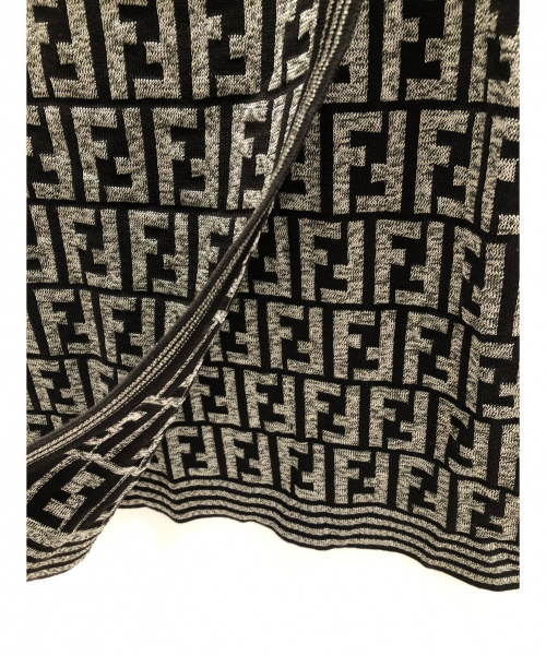 FENDI（フェンディ）FENDI (フェンディ) ニットスカート グレー サイズ:36 ズッカ柄の古着・服飾アイテム