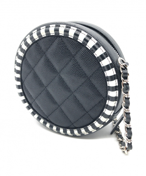 CHANEL（シャネル）CHANEL (シャネル) ラウンドショルダーポーチ/CCフィリグリー ブラック サイズ:- 2019クルーズコレクションの古着・服飾アイテム