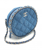 CHANELシャネル）の古着「デニムチェーンショルダーポーチ/2019年モデル」｜スカイブルー