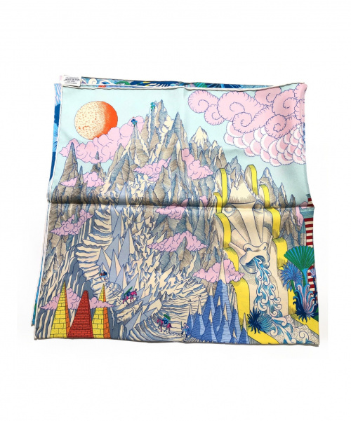 HERMES（エルメス）HERMES (エルメス) カレ90 マルチカラー サイズ:90 未使用品 2019年秋冬コレクション　cosmographia universalisの古着・服飾アイテム