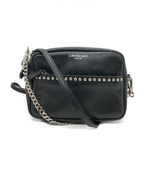J&M DAVIDSON（ジェイ＆エム デヴィッドソン）J&M DAVIDSON (ジェイ＆エム デヴィッドソン) ショルダーポーチ ブラック LIPSTICK POCHETTE WITH STUDSの古着・服飾アイテム