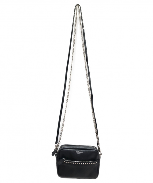 J&M DAVIDSON（ジェイ＆エム デヴィッドソン）J&M DAVIDSON (ジェイ＆エム デヴィッドソン) ショルダーポーチ ブラック LIPSTICK POCHETTE WITH STUDSの古着・服飾アイテム