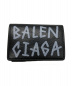 BALENCIAGA（バレンシアガ）の古着「ミニ財布/コンパクトウォレット」｜ブラック×ホワイト