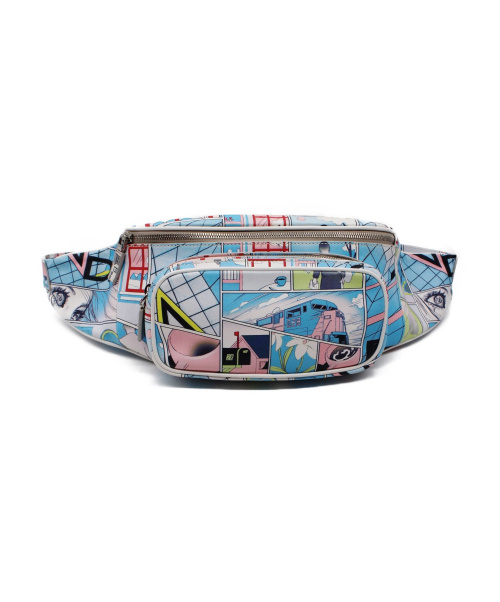 PRADA（プラダ）PRADA (プラダ) コミックプリントウエストバッグ マルチカラー 56の古着・服飾アイテム