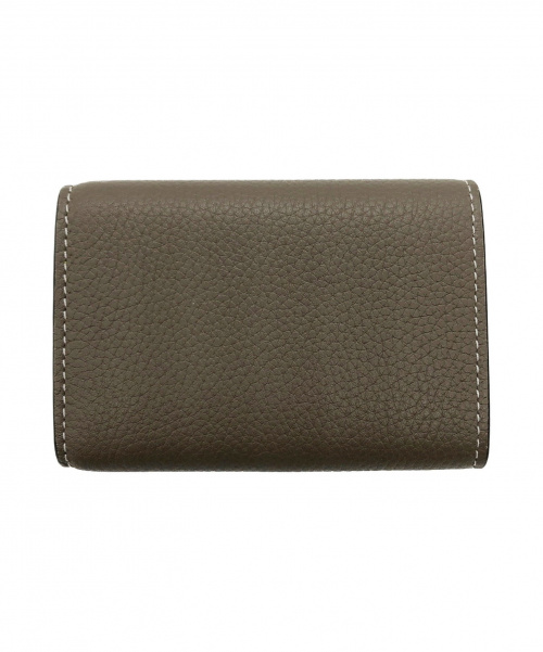 CELINE（セリーヌ）CELINE (セリーヌ) Wホック3つ折り財布 グレー×イエロー サイズ:- スリの古着・服飾アイテム