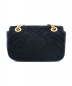 GUCCI (グッチ) GGマーモントキルティングスモールショルダーバッグ ブラック サイズ:- GGマーモント 446744 ベルベット 213048：64800円