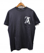 LOUIS VUITTONルイ ヴィトン）の古着「Upside Down Logo Pocket Tee」｜ネイビー