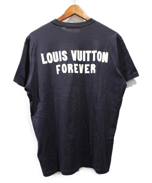 LOUIS VUITTON（ルイ ヴィトン）LOUIS VUITTON (ルイヴィトン) Upside Down Logo Pocket Tee ネイビー サイズ:XSの古着・服飾アイテム