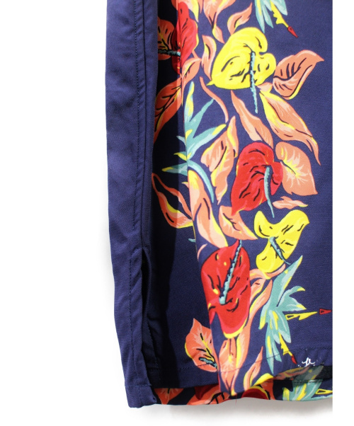 LOUIS VUITTON（ルイ ヴィトン）LOUIS VUITTON (ルイヴィトン) PRINTED LOGO HAWAIIAN SHIRT ネイビー サイズ:Mの古着・服飾アイテム