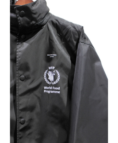 BALENCIAGA（バレンシアガ）BALENCIAGA (バレンシアガ) 19SS WFPウィンドブレーカー ブラック サイズ:44の古着・服飾アイテム