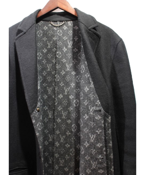LOUIS VUITTON（ルイ ヴィトン）LOUIS VUITTON (ルイヴィトン) 18AW ダブルフェイスモノグラムコート ブラック サイズ:44 ウールの古着・服飾アイテム