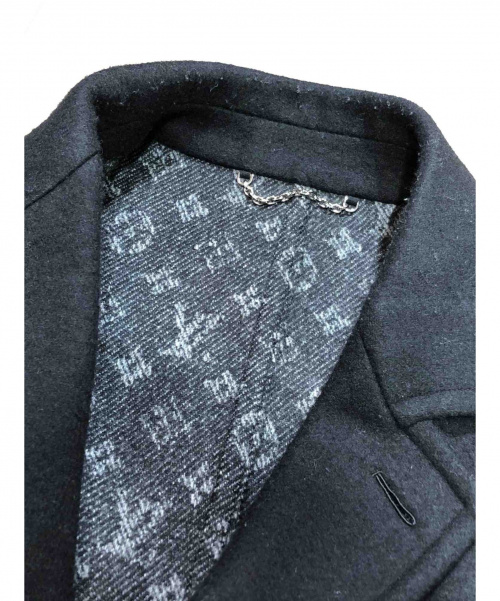 LOUIS VUITTON（ルイ ヴィトン）LOUIS VUITTON (ルイヴィトン) 18AW ダブルフェイスモノグラムコート ブラック サイズ:44 ウールの古着・服飾アイテム