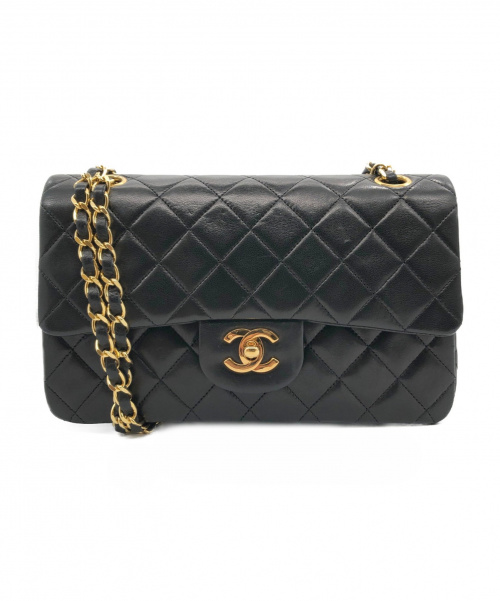 CHANEL（シャネル）CHANEL (シャネル) マトラッセチェーンショルダーバッグ ブラック サイズ:23の古着・服飾アイテム