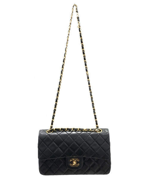 CHANEL（シャネル）CHANEL (シャネル) マトラッセチェーンショルダーバッグ ブラック サイズ:23の古着・服飾アイテム