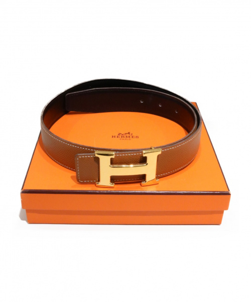 HERMES（エルメス）HERMES (エルメス) コンスタンスベルト ブラウン サイズ:74 Hバックルの古着・服飾アイテム